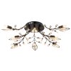 Globo lighting Janis ceiling light black, 8-light sources