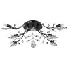 Globo lighting Janis ceiling light black, 8-light sources