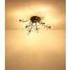 Globo lighting Janis ceiling light black, 8-light sources