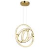 Globo lighting Neil hanging light LED gold, 1-light source, Remote control