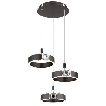 Globo lighting Hendricks hanging light LED bronze, 1-light source