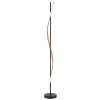 Globo lighting Watkins floor lamp LED black, 1-light source