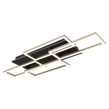 Globo lighting Jeffry ceiling light LED anthracite, black, 1-light source, Remote control