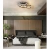 Globo lighting Della ceiling light LED chrome, black, 1-light source