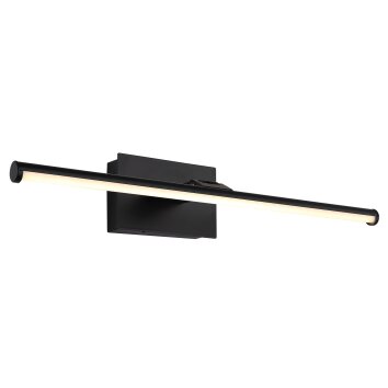 Globo lighting Jaime wall light LED black, 1-light source, Remote control