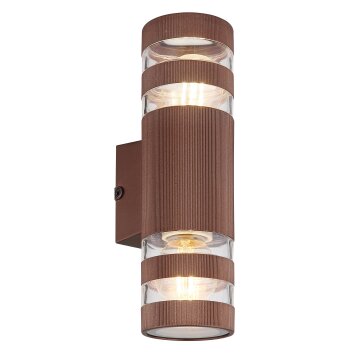 Globo lighting Hayes wall light bronze, 2-light sources