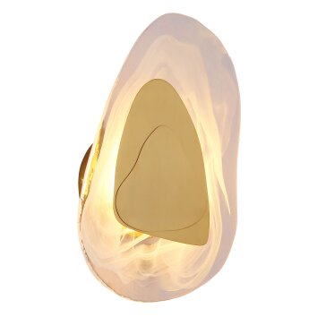 Globo lighting Dorsey wall light LED brass, 1-light source
