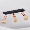 Tulla Ceiling Light copper, black, 3-light sources