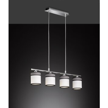 Wofi-Leuchten DAVIE Pendant Light chrome, 4-light sources