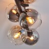 Koyoto ceiling light, globe light Amber, clear, Smoke-coloured, 6-light sources