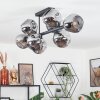 Ripoll ceiling light, globe light Smoke-coloured, 8-light sources