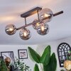 Chehalis ceiling light, globe light Smoke-coloured, 5-light sources