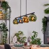 Koyoto hanging light, globe light, pendant light blue, gold, green, 4-light sources