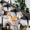 Gastor hanging light, globe light, pendant light Amber, clear, Smoke-coloured, 5-light sources
