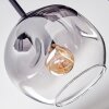 Ripoll ceiling light, globe light Amber, clear, Smoke-coloured, 5-light sources