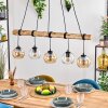 Koyoto hanging light, globe light, pendant light Ecru, black, 5-light sources