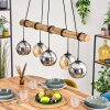 Koyoto hanging light, globe light, pendant light Ecru, black, 5-light sources