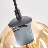 Koyoto hanging light, globe light, pendant light Ecru, black, 5-light sources