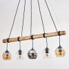 Koyoto hanging light, globe light, pendant light Ecru, black, 5-light sources