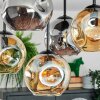 Ripoll ceiling light, globe light Amber, Smoke-coloured, 5-light sources