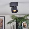 Narel ceiling light, ceiling spotlight LED black, 1-light source