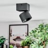 Narel ceiling light, ceiling spotlight LED black, 1-light source