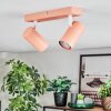 Javel ceiling light, ceiling spotlight pink, white, 2-light sources
