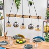 Koyoto hanging light, globe light, pendant light Ecru, black, 5-light sources