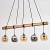 Koyoto hanging light, globe light, pendant light Ecru, black, 5-light sources