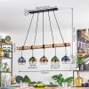 Koyoto hanging light, globe light, pendant light Ecru, black, 5-light sources