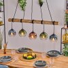 Koyoto hanging light, globe light, pendant light Ecru, black, 5-light sources