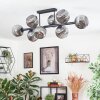 Ripoll ceiling light, globe light Smoke-coloured, 8-light sources