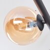Chehalis ceiling light, globe light Amber, 5-light sources