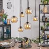Koyoto hanging light, globe light, pendant light Amber, 6-light sources