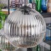 Koyoto hanging light, globe light, pendant light clear, Smoke-coloured, 6-light sources