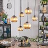 Koyoto hanging light, globe light, pendant light Amber, 6-light sources