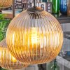 Koyoto hanging light, globe light, pendant light Amber, 6-light sources