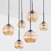 Koyoto hanging light, globe light, pendant light Amber, 6-light sources