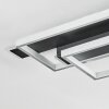 Olian ceiling light LED black, silver, 1-light source