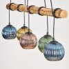 Koyoto hanging light, globe light, pendant light Ecru, black, 5-light sources