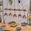 Koyoto hanging light, globe light, pendant light Ecru, black, 5-light sources