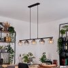 Ripoll hanging light, globe light, pendant light Amber, clear, Smoke-coloured, 5-light sources