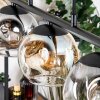 Ripoll hanging light, globe light, pendant light Amber, clear, Smoke-coloured, 5-light sources