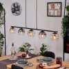 Ripoll hanging light, globe light, pendant light Amber, clear, Smoke-coloured, 5-light sources
