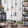 Koyoto hanging light, globe light, pendant light Amber, clear, Smoke-coloured, 6-light sources