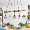 Koyoto hanging light, globe light, pendant light Ecru, black, 5-light sources