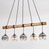 Koyoto hanging light, globe light, pendant light Ecru, black, 5-light sources