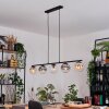 Gastor hanging light, globe light, pendant light Amber, clear, Smoke-coloured, 5-light sources