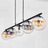 Gastor hanging light, globe light, pendant light Amber, clear, Smoke-coloured, 5-light sources