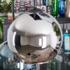 Koyoto hanging light, globe light, pendant light Amber, blue, chrome, green, Smoke-coloured, 6-light sources